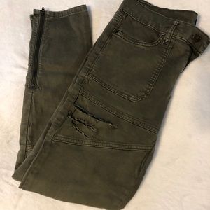 BDG army green distressed pants